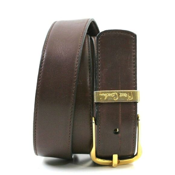 Pierre Cardin BROWN GENUINE LEATHER 1 1/8"Wd CASUAL DRESS MEN'S BELT 34/85 (X39 - Picture 1 of 12